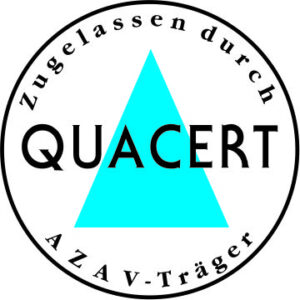 AZAV-Träger Zertifikat QUACERT – AQ Digital Academy zugelassener Bildungsträger